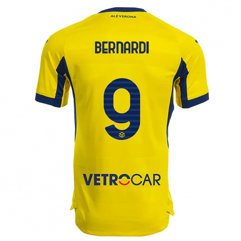 Danxen Damen Veronica Bernardi #9 Gelb Marineblau Auswärtstrikot Trikot 2025/26 T-Shirt Österreich