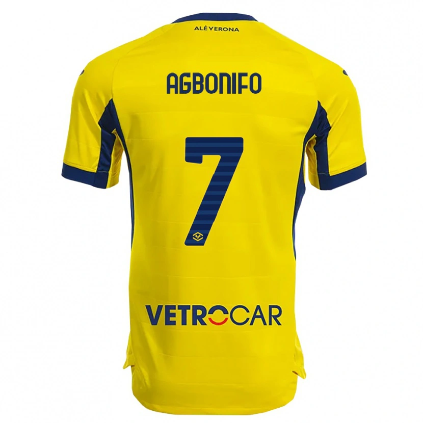 Danxen Damen Richi Agbonifo #7 Gelb Marineblau Auswärtstrikot Trikot 2025/26 T-Shirt Österreich