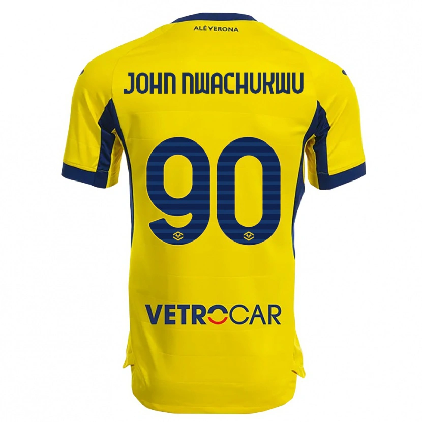Danxen Damen Samuel John Nwachukwu #90 Gelb Marineblau Auswärtstrikot Trikot 2025/26 T-Shirt Österreich