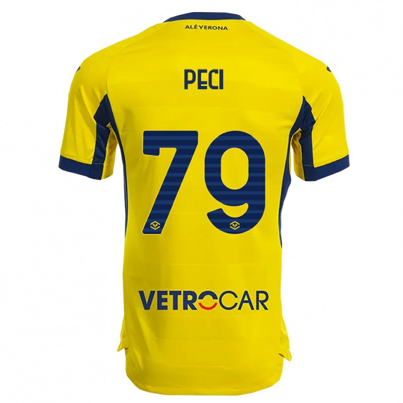 Danxen Damen Jurgen Peci #79 Gelb Marineblau Auswärtstrikot Trikot 2025/26 T-Shirt Österreich