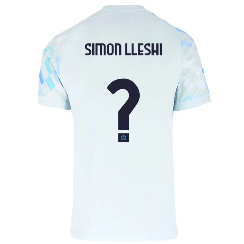 Danxen Damen Simon Lleshi #0 Weiß Blau Auswärtstrikot Trikot 2025/26 T-Shirt Österreich