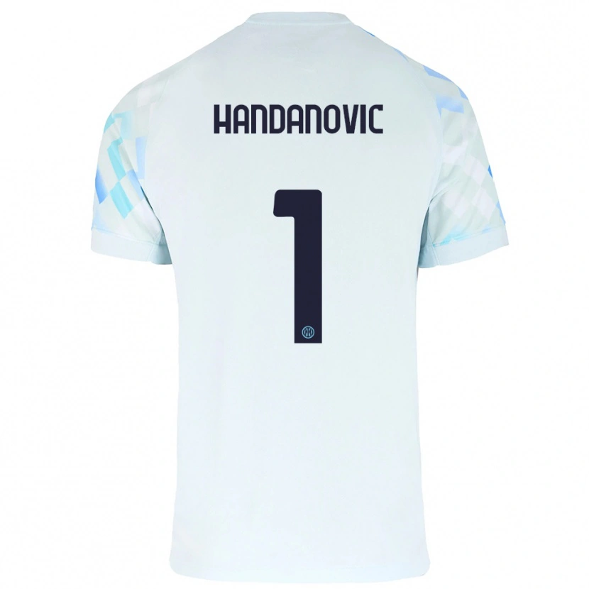Danxen Damen Samir Handanovic #1 Weiß Blau Auswärtstrikot Trikot 2025/26 T-Shirt Österreich