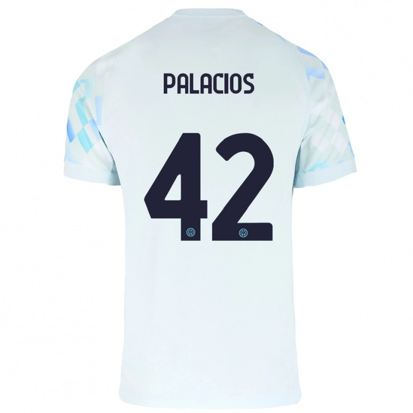 Danxen Damen Tomás Palacios #42 Weiß Blau Auswärtstrikot Trikot 2025/26 T-Shirt Österreich