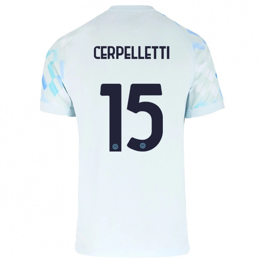 Danxen Damen Filippo Cerpelletti #15 Weiß Blau Auswärtstrikot Trikot 2025/26 T-Shirt Österreich