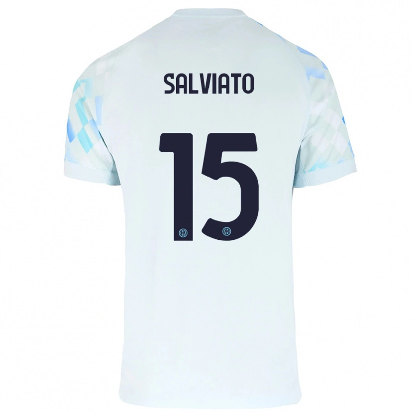 Danxen Damen Gabriel Salviato #15 Weiß Blau Auswärtstrikot Trikot 2025/26 T-Shirt Österreich