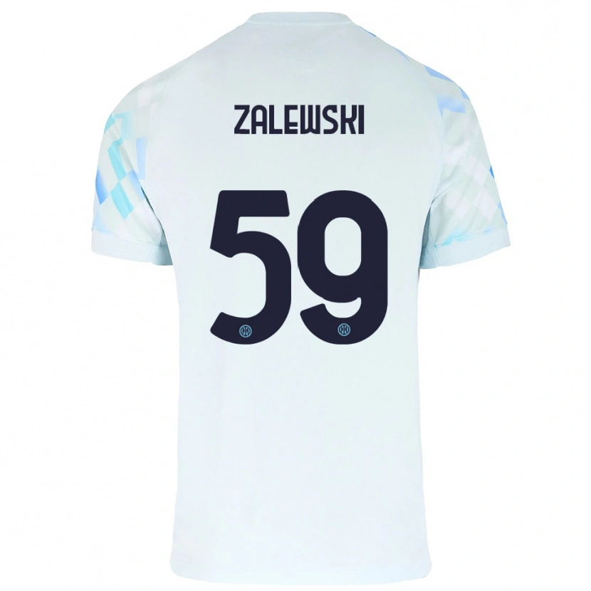 Danxen Damen Nicola Zalewski #59 Weiß Blau Auswärtstrikot Trikot 2025/26 T-Shirt Österreich