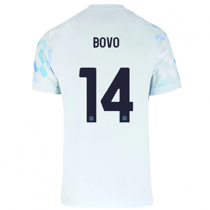 Danxen Damen Leonardo Bovo #14 Weiß Blau Auswärtstrikot Trikot 2025/26 T-Shirt Österreich