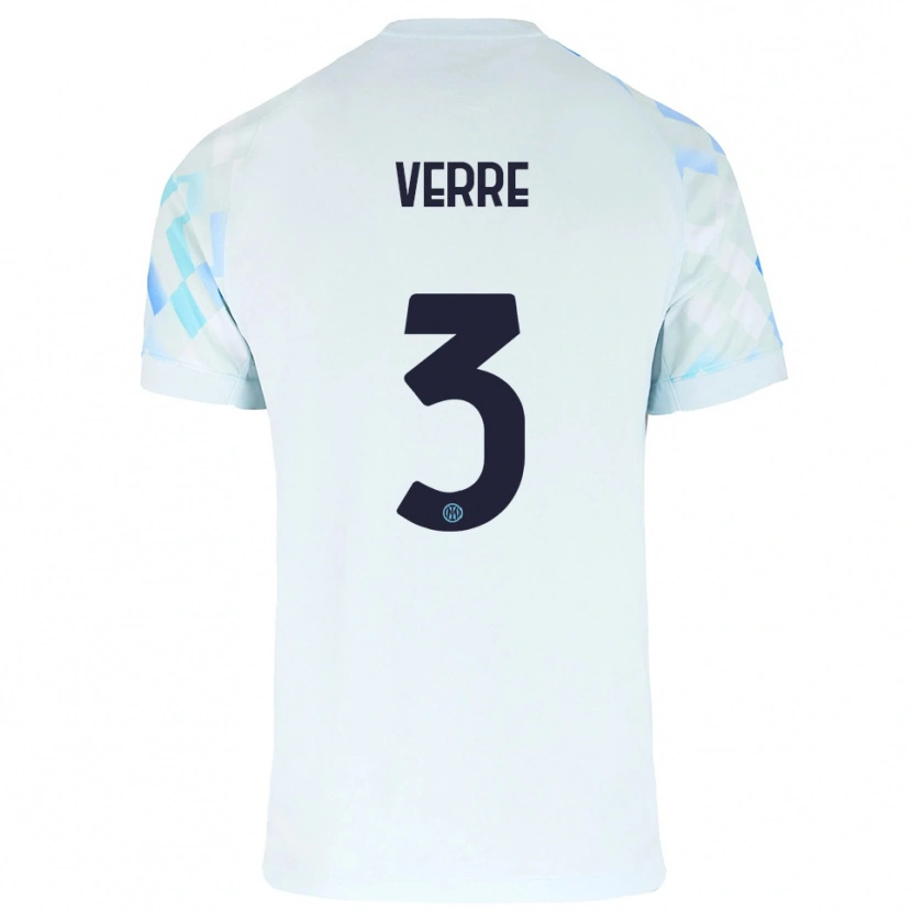 Danxen Damen Manuel Verre #3 Weiß Blau Auswärtstrikot Trikot 2025/26 T-Shirt Österreich