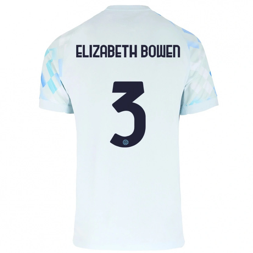 Danxen Damen Kate Elizabeth Bowen #3 Weiß Blau Auswärtstrikot Trikot 2025/26 T-Shirt Österreich
