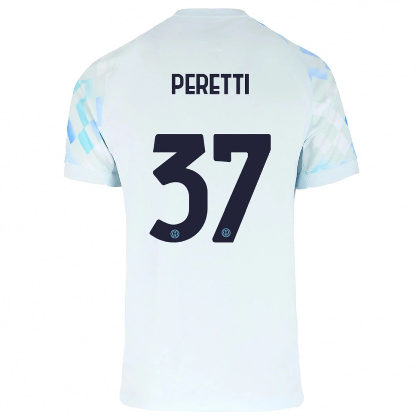 Danxen Damen Lorenzo Peretti #37 Weiß Blau Auswärtstrikot Trikot 2025/26 T-Shirt Österreich