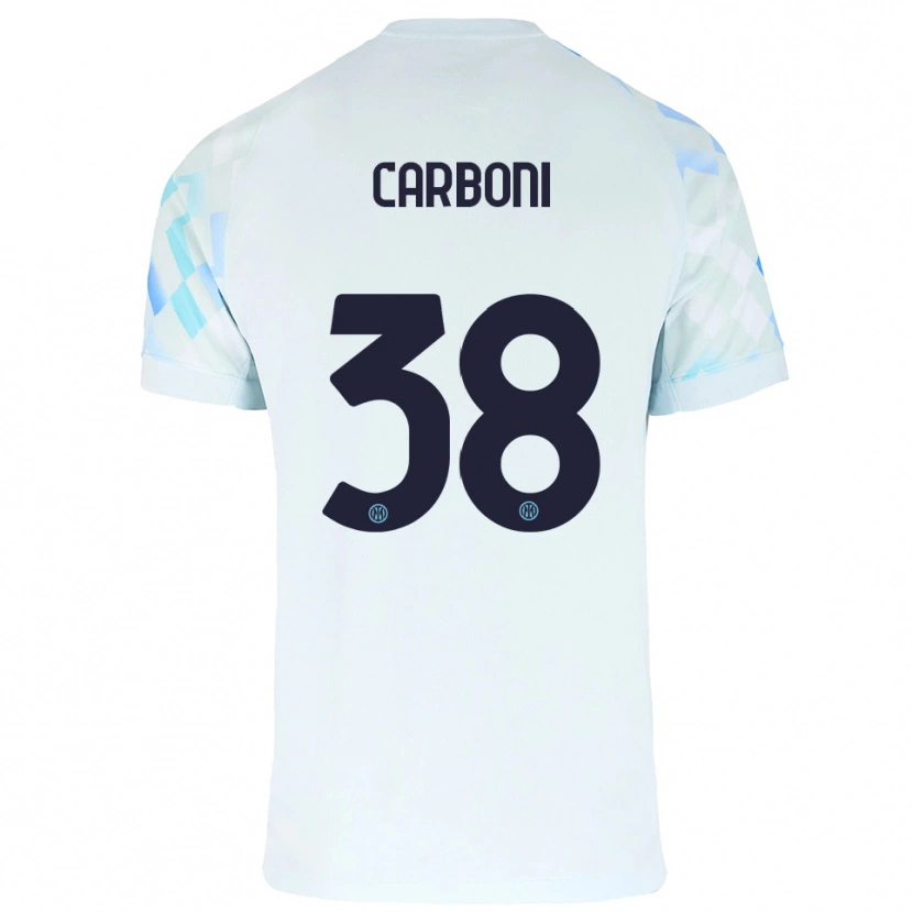 Danxen Damen Valentin Carboni #38 Weiß Blau Auswärtstrikot Trikot 2025/26 T-Shirt Österreich