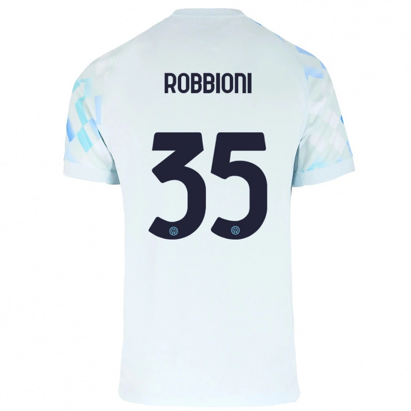 Danxen Damen Matilde Robbioni #35 Weiß Blau Auswärtstrikot Trikot 2025/26 T-Shirt Österreich