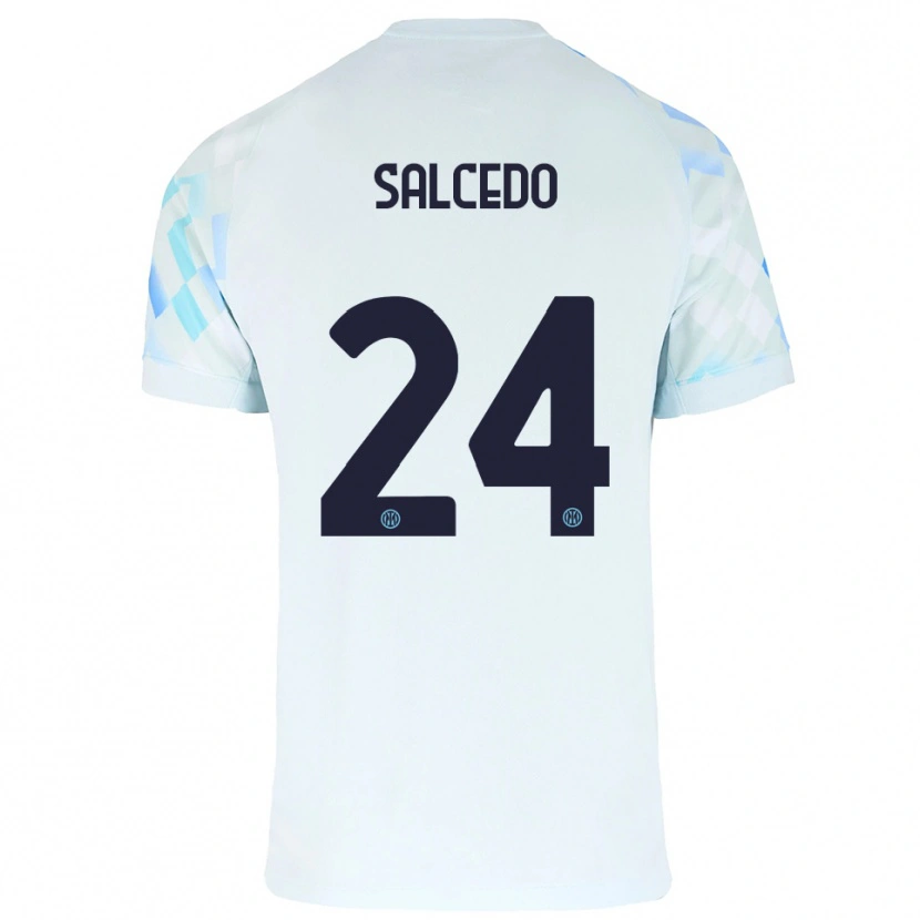 Danxen Damen Eddie Salcedo #24 Weiß Blau Auswärtstrikot Trikot 2025/26 T-Shirt Österreich