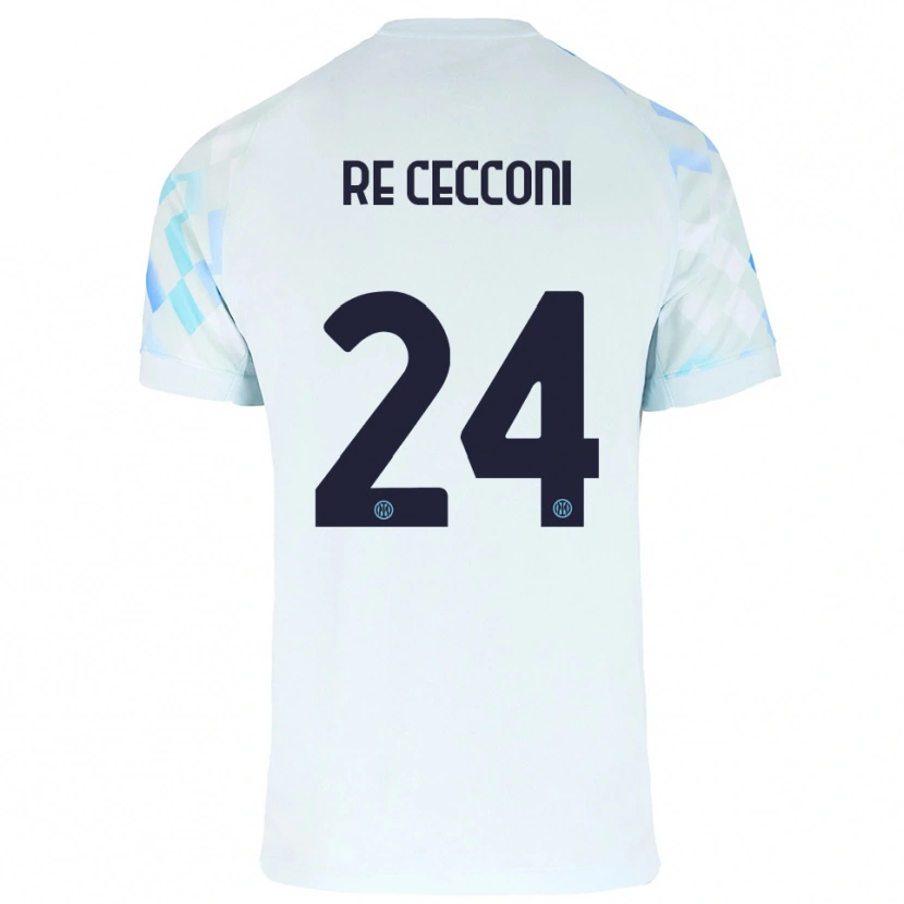 Danxen Damen Gabriele Re Cecconi #24 Weiß Blau Auswärtstrikot Trikot 2025/26 T-Shirt Österreich