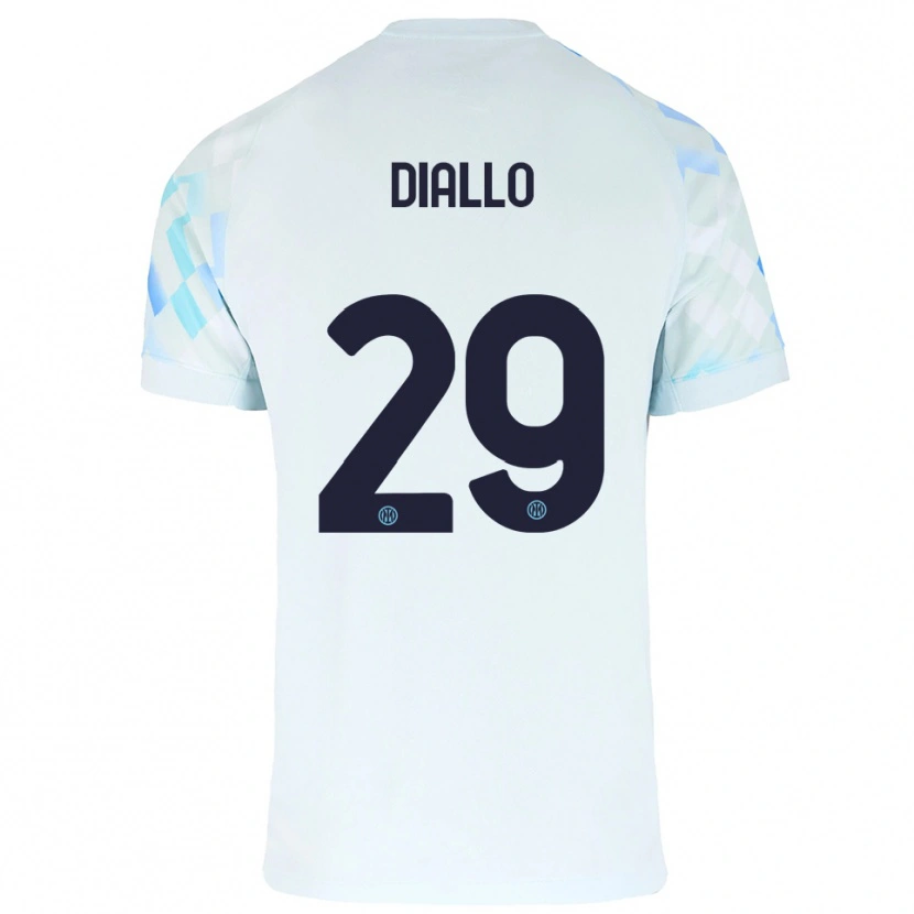 Danxen Damen Oumar Diallo #29 Weiß Blau Auswärtstrikot Trikot 2025/26 T-Shirt Österreich