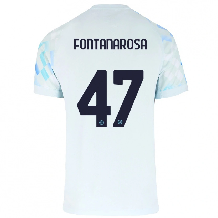 Danxen Damen Alessandro Fontanarosa #47 Weiß Blau Auswärtstrikot Trikot 2025/26 T-Shirt Österreich