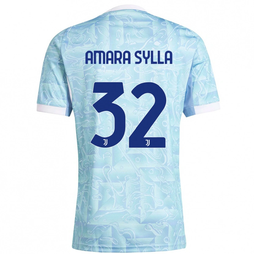Danxen Damen Idris Amara Sylla #32 Himmelblau Gelb Auswärtstrikot Trikot 2025/26 T-Shirt Österreich