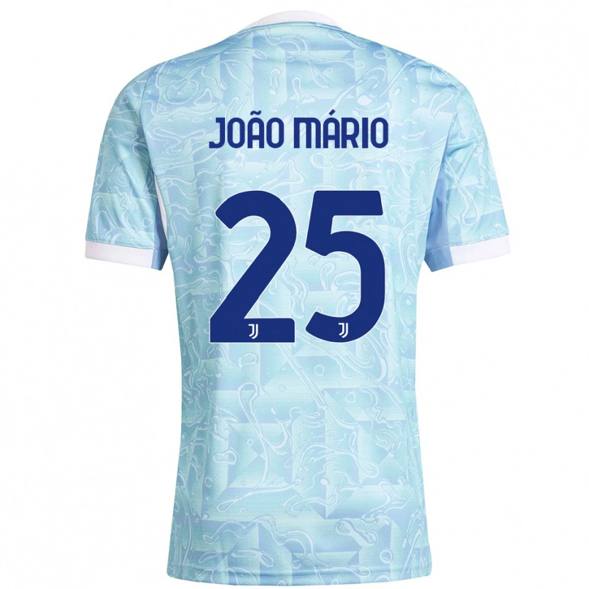 Danxen Damen João Mário #25 Himmelblau Gelb Auswärtstrikot Trikot 2025/26 T-Shirt Österreich