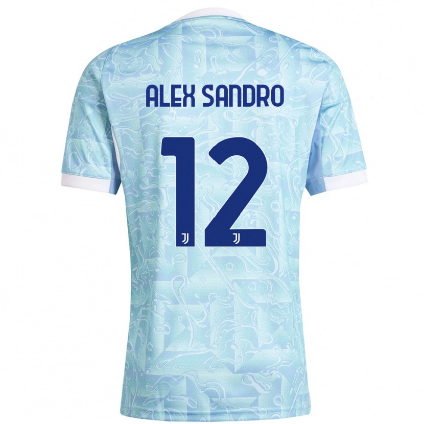 Danxen Damen Alex Sandro #12 Himmelblau Gelb Auswärtstrikot Trikot 2025/26 T-Shirt Österreich
