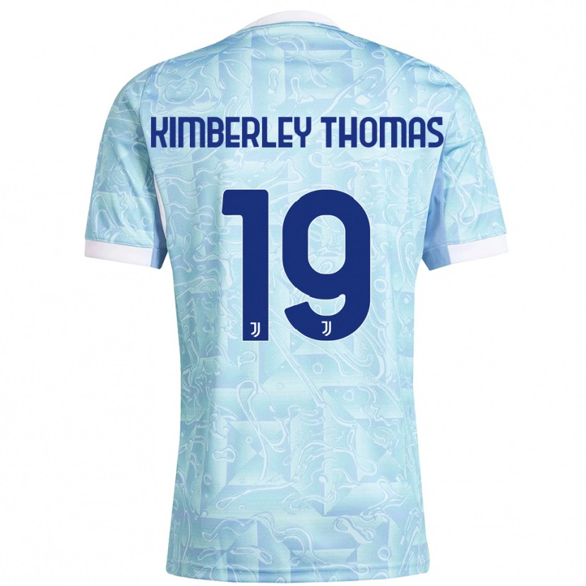 Danxen Damen Lindsey Kimberley Thomas #19 Himmelblau Gelb Auswärtstrikot Trikot 2025/26 T-Shirt Österreich