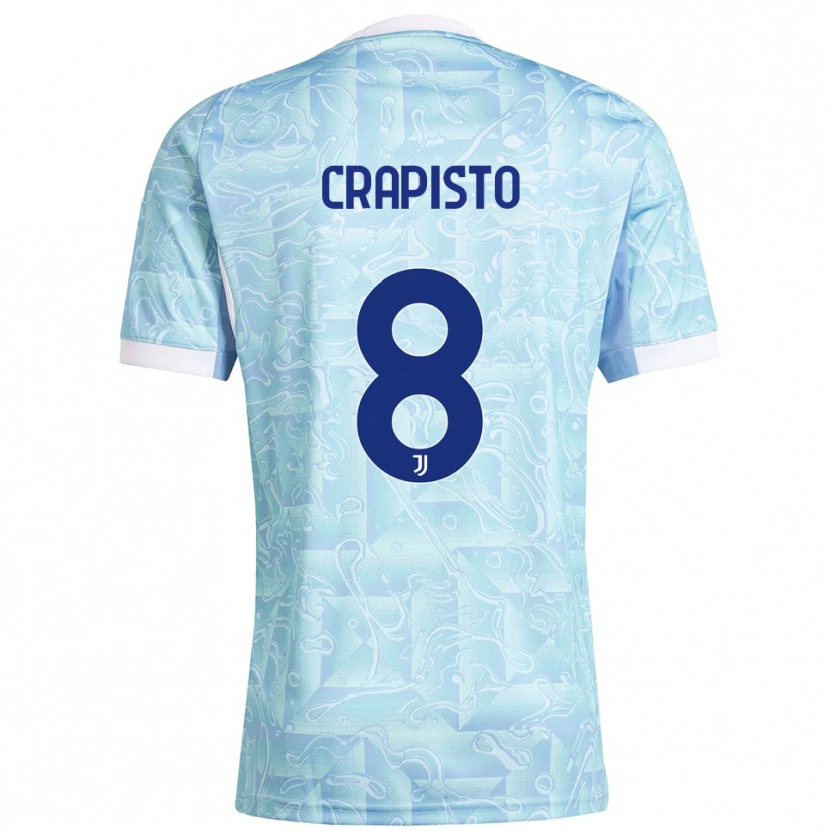 Danxen Damen Francesco Crapisto #8 Himmelblau Gelb Auswärtstrikot Trikot 2025/26 T-Shirt Österreich