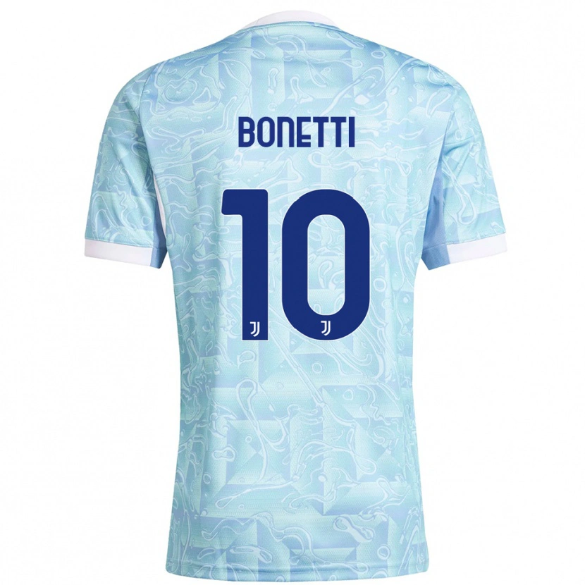 Danxen Damen Andrea Bonetti #10 Himmelblau Gelb Auswärtstrikot Trikot 2025/26 T-Shirt Österreich