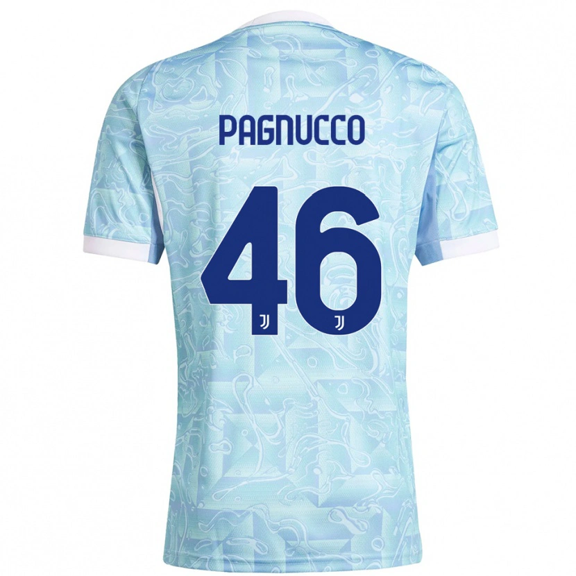 Danxen Damen Filippo Pagnucco #46 Himmelblau Gelb Auswärtstrikot Trikot 2025/26 T-Shirt Österreich