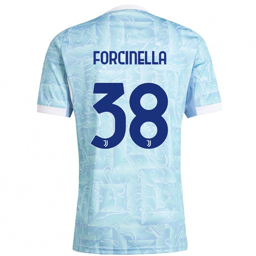 Danxen Damen Camilla Forcinella #38 Himmelblau Gelb Auswärtstrikot Trikot 2025/26 T-Shirt Österreich