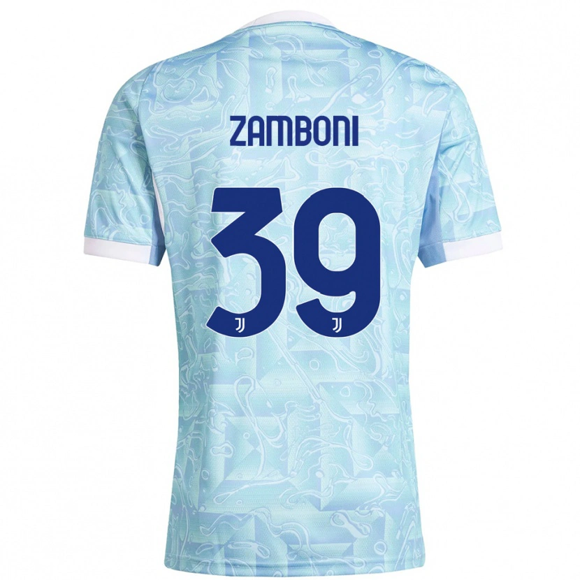 Danxen Damen Marta Zamboni #39 Himmelblau Gelb Auswärtstrikot Trikot 2025/26 T-Shirt Österreich