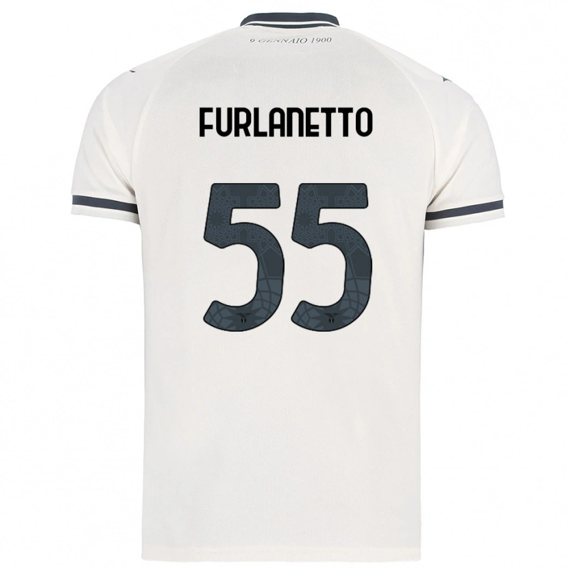 Danxen Damen Alessio Furlanetto #55 Weiß Marineblau Auswärtstrikot Trikot 2025/26 T-Shirt Österreich