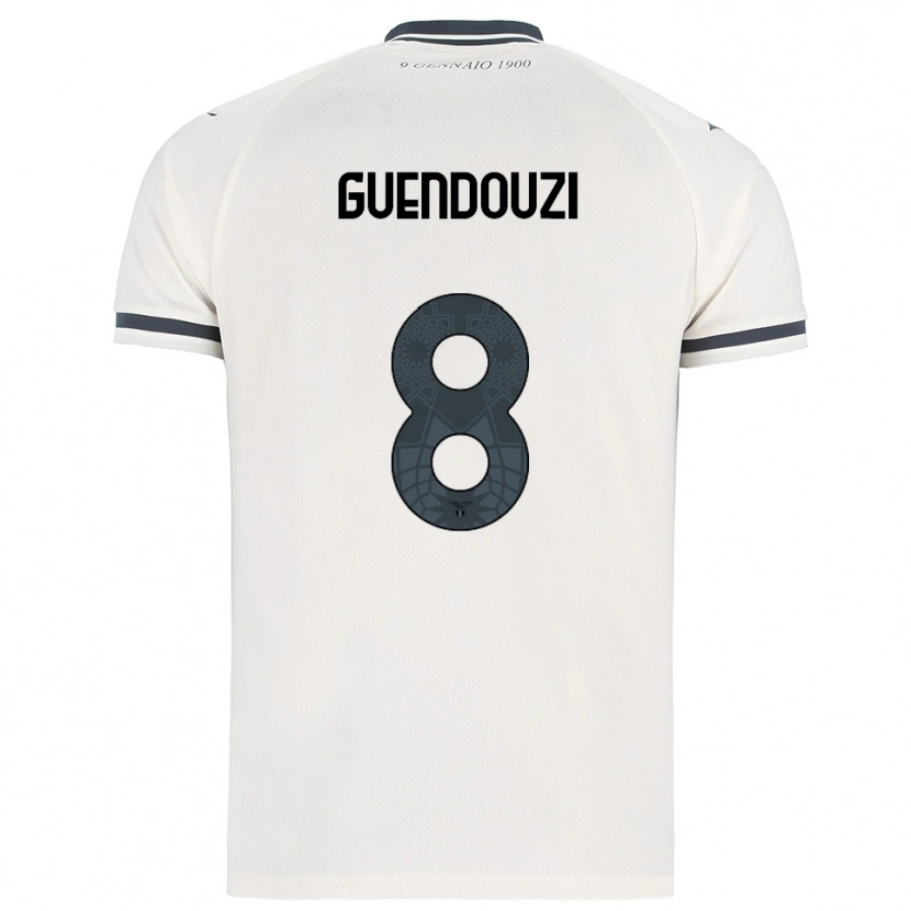 Danxen Damen Mattéo Guendouzi #8 Weiß Marineblau Auswärtstrikot Trikot 2025/26 T-Shirt Österreich