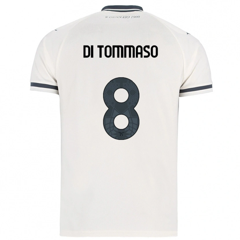 Danxen Damen Leonardo Di Tommaso #8 Weiß Marineblau Auswärtstrikot Trikot 2025/26 T-Shirt Österreich