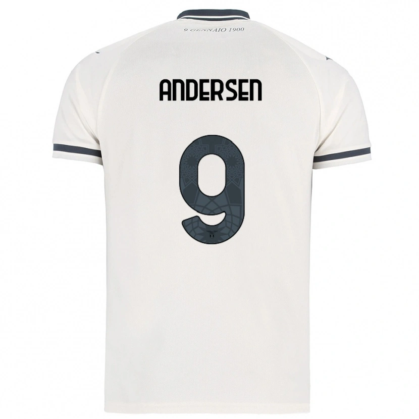 Danxen Damen Signe Holt Andersen #9 Weiß Marineblau Auswärtstrikot Trikot 2025/26 T-Shirt Österreich