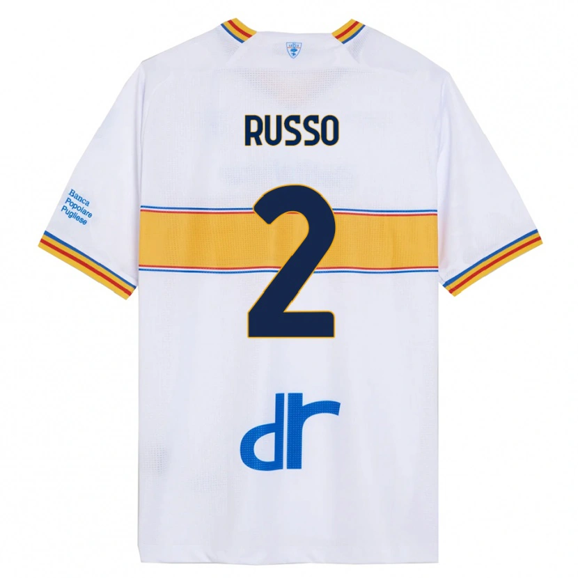Danxen Damen Luca Russo #2 Weiß Gelb Auswärtstrikot Trikot 2025/26 T-Shirt Österreich