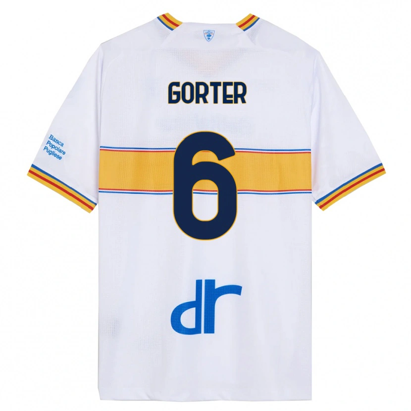 Danxen Damen Olaf Gorter #6 Weiß Gelb Auswärtstrikot Trikot 2025/26 T-Shirt Österreich