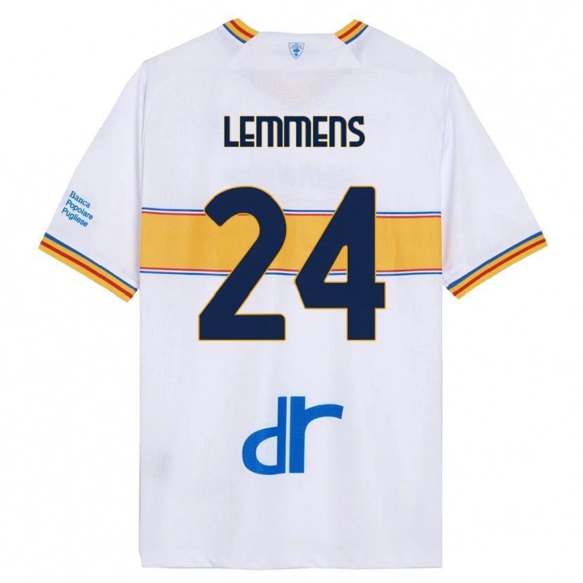 Danxen Damen Mats Lemmens #24 Weiß Gelb Auswärtstrikot Trikot 2025/26 T-Shirt Österreich