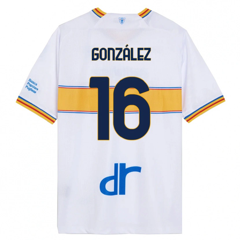 Danxen Damen Joan González #16 Weiß Gelb Auswärtstrikot Trikot 2025/26 T-Shirt Österreich