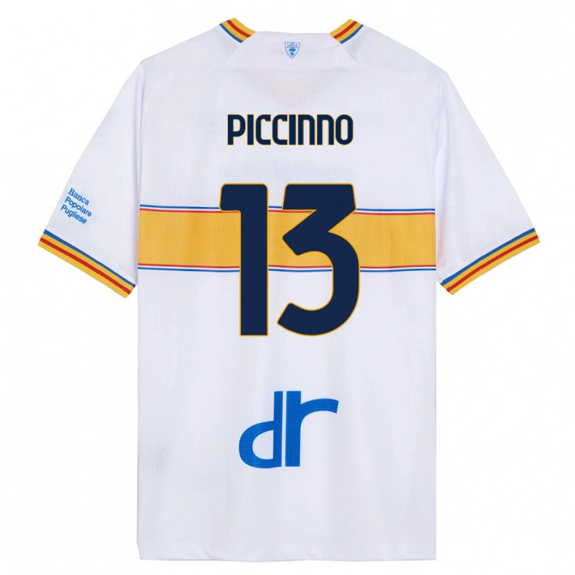 Danxen Damen Daniele Piccinno #13 Weiß Gelb Auswärtstrikot Trikot 2025/26 T-Shirt Österreich
