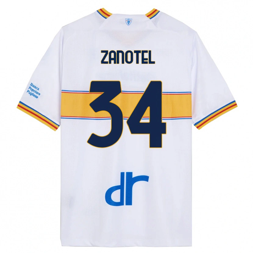Danxen Damen Giovanni Zanotel #34 Weiß Gelb Auswärtstrikot Trikot 2025/26 T-Shirt Österreich