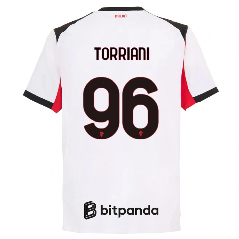 Danxen Damen Lorenzo Torriani #96 Weiß Schwarz Auswärtstrikot Trikot 2025/26 T-Shirt Österreich