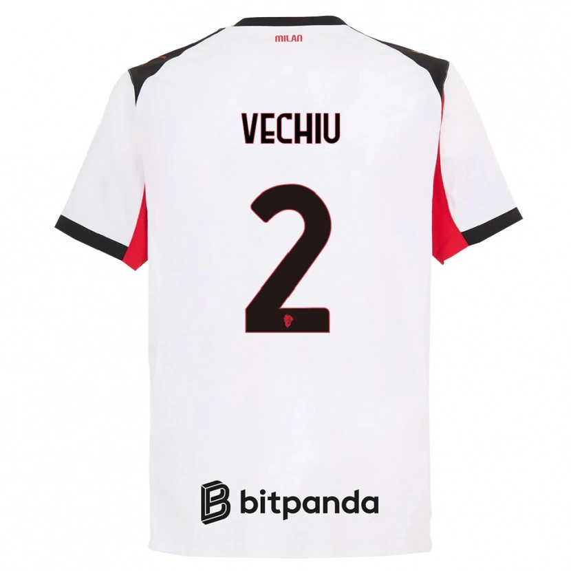 Danxen Damen Christian Vechiu #2 Weiß Schwarz Auswärtstrikot Trikot 2025/26 T-Shirt Österreich