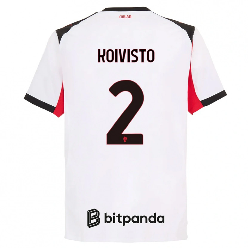 Danxen Damen Emma Koivisto #2 Weiß Schwarz Auswärtstrikot Trikot 2025/26 T-Shirt Österreich