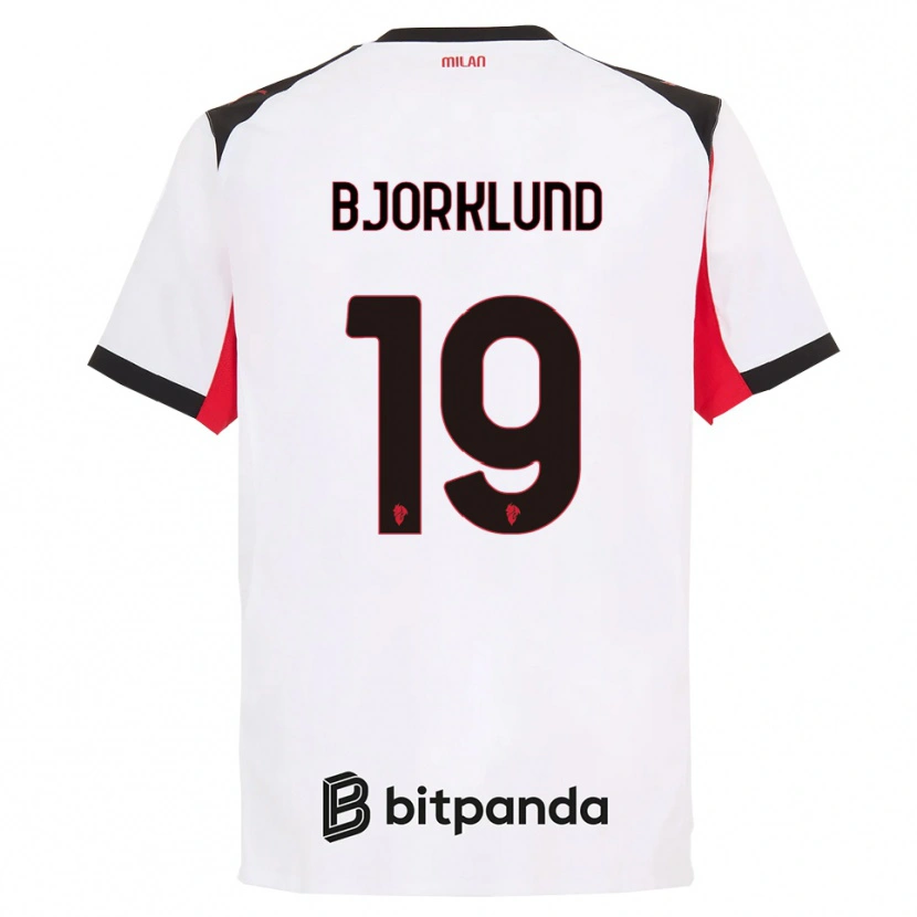 Danxen Damen Lukas Bjorklund #19 Weiß Schwarz Auswärtstrikot Trikot 2025/26 T-Shirt Österreich