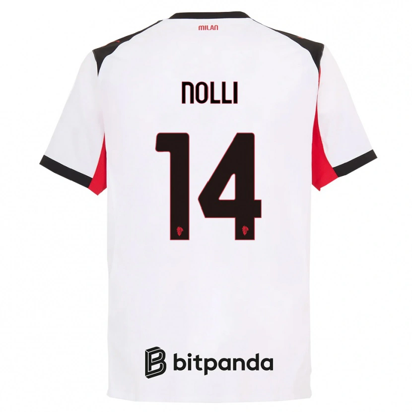 Danxen Damen Luca Nolli #14 Weiß Schwarz Auswärtstrikot Trikot 2025/26 T-Shirt Österreich