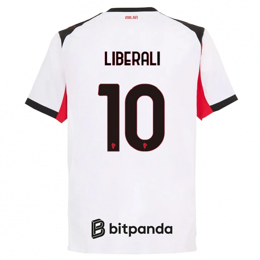 Danxen Damen Mattia Liberali #10 Weiß Schwarz Auswärtstrikot Trikot 2025/26 T-Shirt Österreich