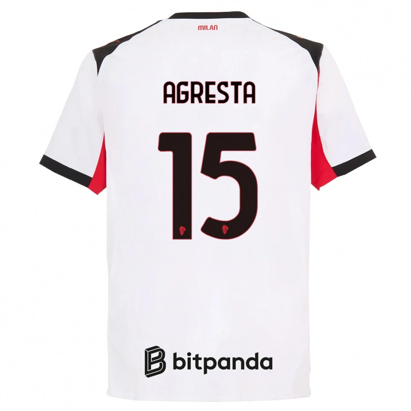 Danxen Damen Stefano Agresta #15 Weiß Schwarz Auswärtstrikot Trikot 2025/26 T-Shirt Österreich