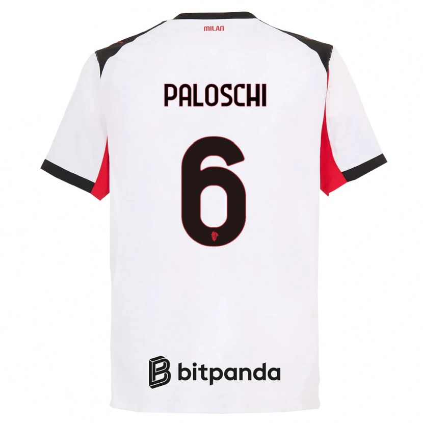 Danxen Damen Dorian Paloschi #6 Weiß Schwarz Auswärtstrikot Trikot 2025/26 T-Shirt Österreich