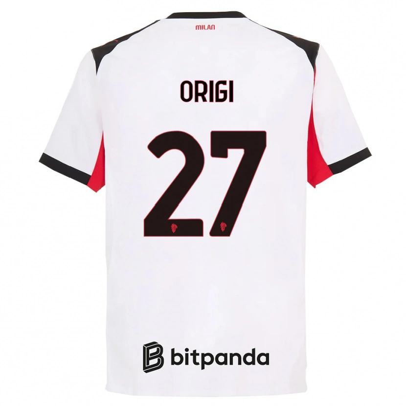 Danxen Damen Divock Origi #27 Weiß Schwarz Auswärtstrikot Trikot 2025/26 T-Shirt Österreich
