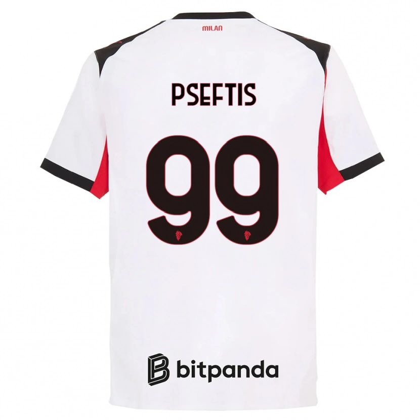 Danxen Damen Fotios Pseftis #99 Weiß Schwarz Auswärtstrikot Trikot 2025/26 T-Shirt Österreich