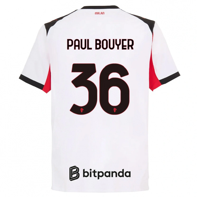 Danxen Damen Léo Paul Bouyer #36 Weiß Schwarz Auswärtstrikot Trikot 2025/26 T-Shirt Österreich